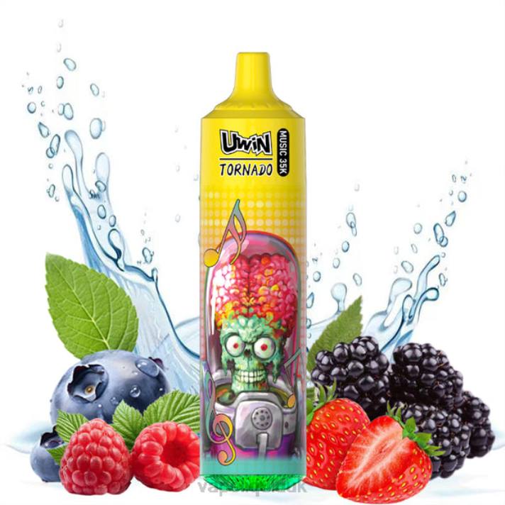 Vape UK - Mixed Berries UWIN CRYSTAL 35K DISPOSABLE VAPE 2LLR29