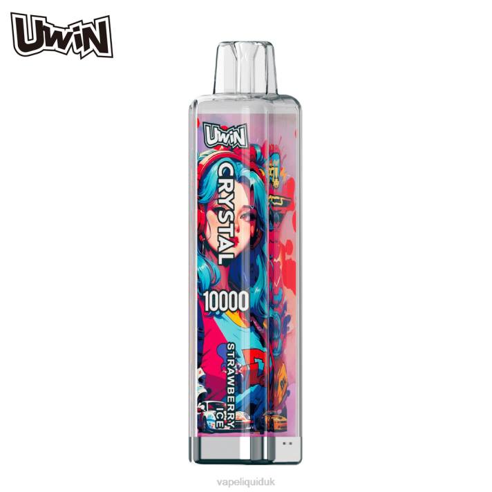Vape UK - Strawberry Ice UWIN CRYSTAL 10000 DISPOSABLE VAPE 2LLR9