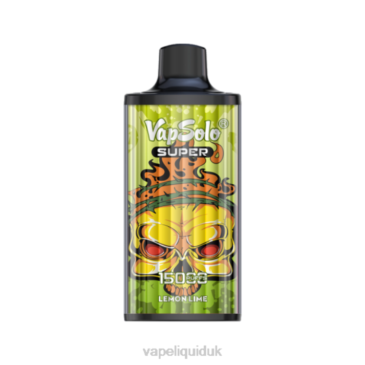 Vape UK - Vapsolo SUPER Disposable Vape Lemon Lime LJXZ130