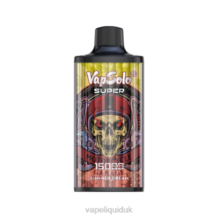 Vape UK - Vapsolo SUPER Disposable Vape Summer Dream LJXZ136