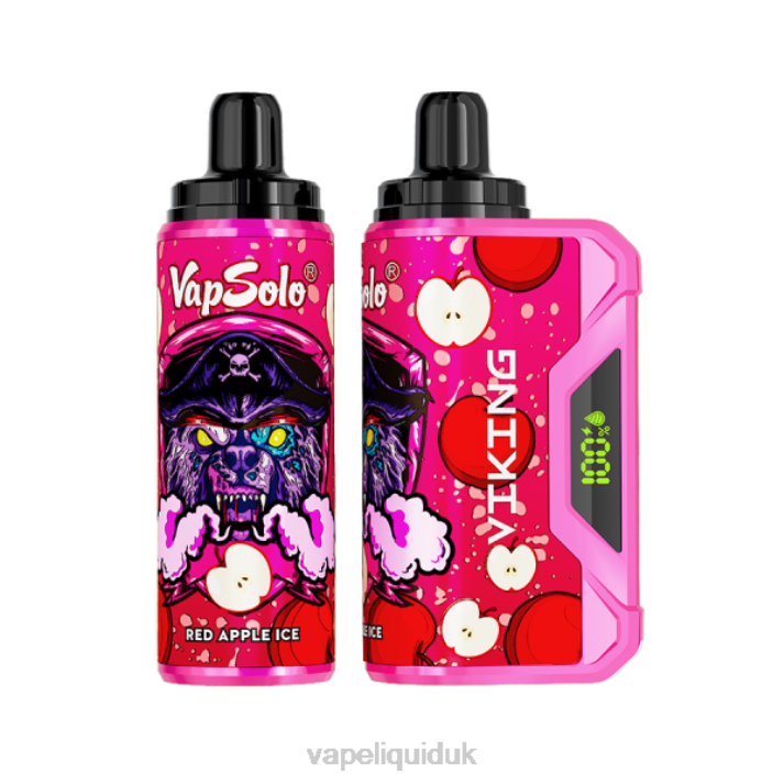 Vape UK - Vapsolo VIKING Disposable Vape Red Apple Ice LJXZ154