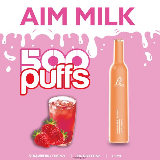 Vape Liquid - Aivono AIM MILK 500 Strawberry Energy 00N8Z2266