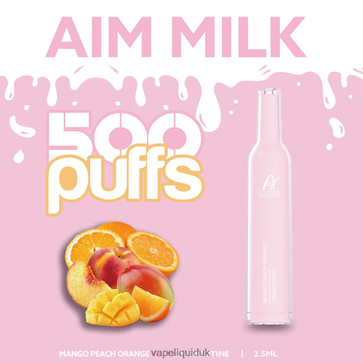 Vape UK - Aivono AIM MILK 500 Mango Peach Orange 00N8Z2269