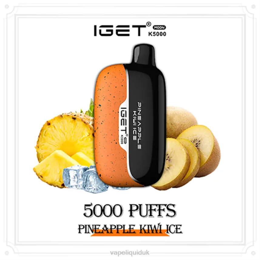 Pod Juice UK - Pineapple Kiwi Ice IGET Moon K5000 F8604414