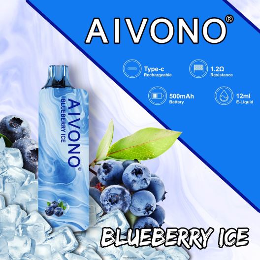 Vape Flavors UK - Aivono AIM GUN 7000 Blueberry Ice 00N8Z2104