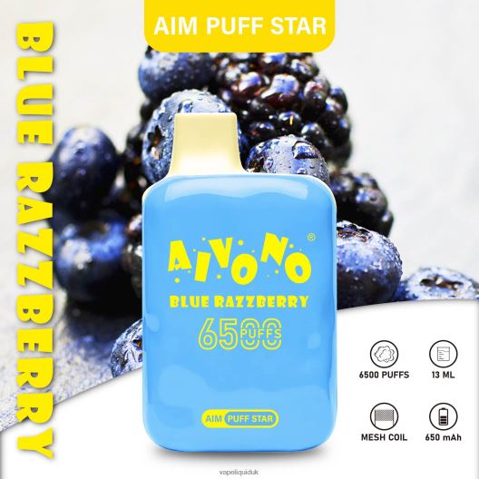 Vape Flavors UK - Aivono AIM PUFF STAR 6500 Blue Razzberry 00N8Z2292