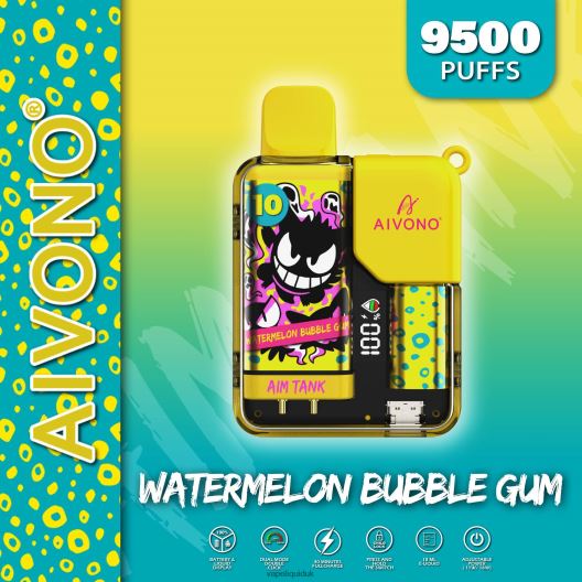 Vape Flavors UK - Aivono AIM TANK 9500 Watermelon Bubble Gum 00N8Z244