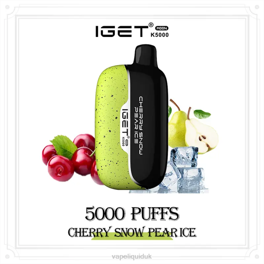Vape Flavors UK - Cherry Snow Pear Ice IGET Moon K5000 F860445