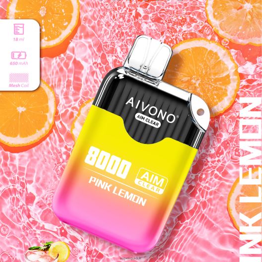 Vape Juice - Aivono AIM CLEAR 8000 Pink Lemon 00N8Z2211