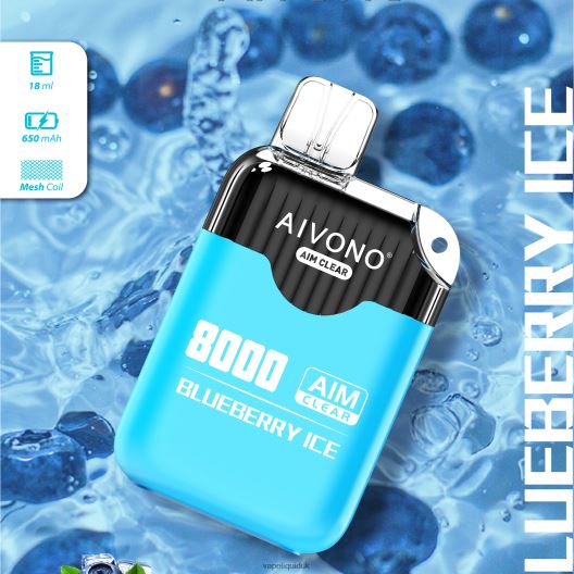 Vape Liquid - Aivono AIM CLEAR 8000 Blueberry Ice 00N8Z2206