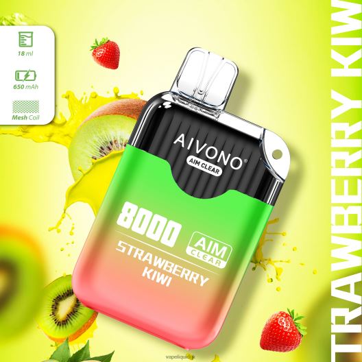 Vape Liquid - Aivono AIM CLEAR 8000 Strawberry Kiwi 00N8Z2210
