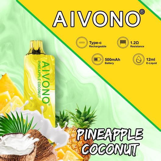 Vape Liquid - Aivono AIM GUN 7000 Pineapple Coconut 00N8Z2106