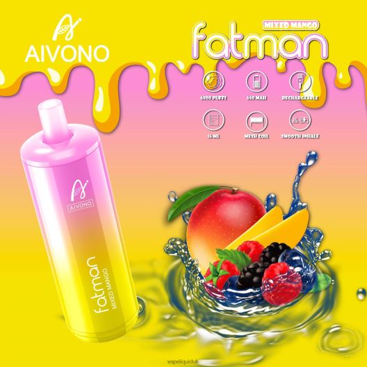 Vape Liquid - Aivono FATMAN 6800 Mixed Mango 00N8Z226
