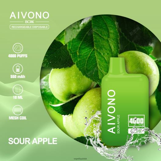 Vape Flavors UK - Aivono AIM BOXX 4000 Sour Apple 00N8Z2220