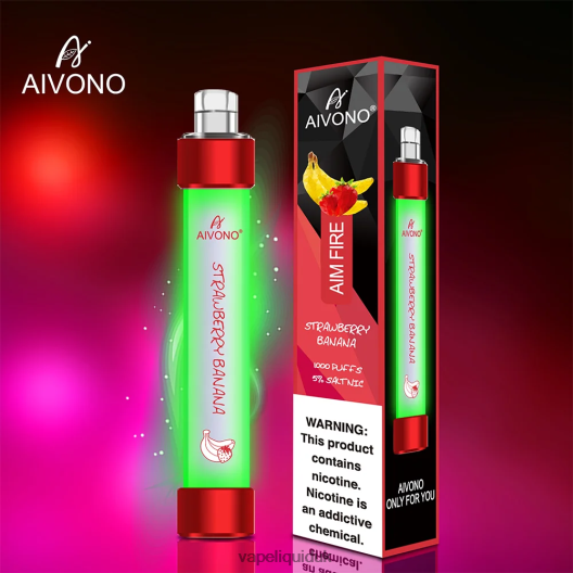 Vape Flavors UK - Aivono AIM FIRE 1000 Strawberry Banana 00N8Z2332