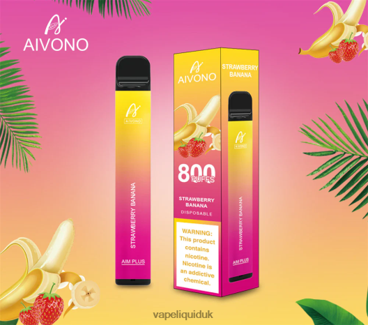 Vape Flavors UK - Aivono AIM PLUS 800 Strawberry Banana 00N8Z2192