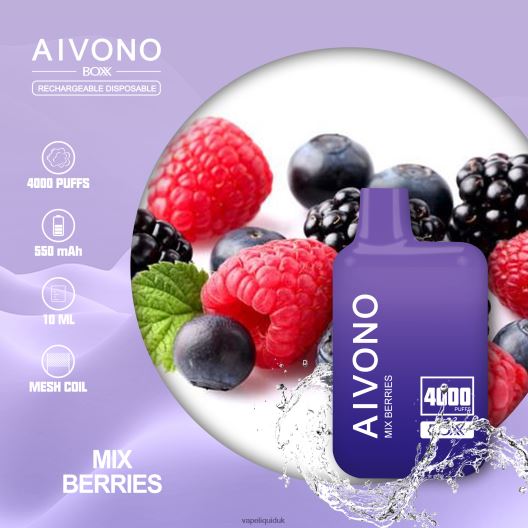 Vape Juice - Aivono AIM BOXX 4000 Mix Berries 00N8Z2215
