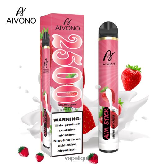 Vape Juice - Aivono AIM STICK 2500 Strawberry Cream 00N8Z2155