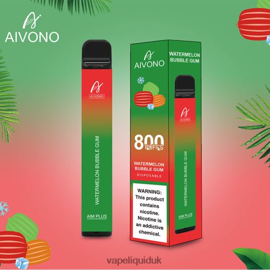 Vape Liquid - Aivono AIM PLUS 800 Watermelon Bubble Gum 00N8Z2198
