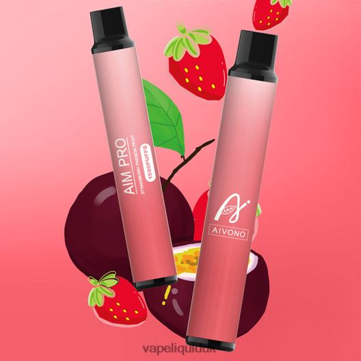 Vape Liquid - Aivono AIM PRO 1500 Strawberry Passion Fruit 00N8Z2162
