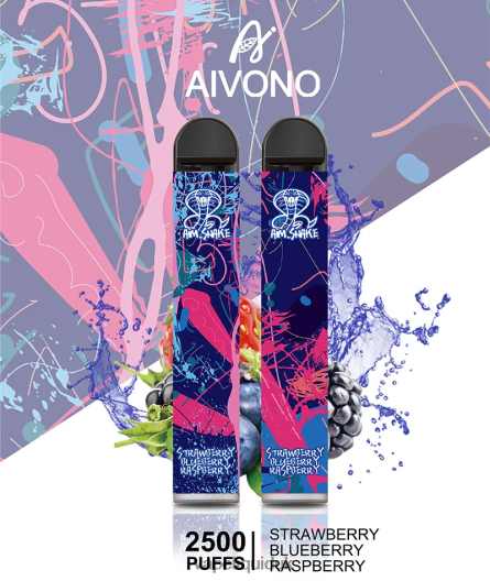 Vape Liquid - Aivono AIM SNAKE 2500 Strawberry Blueberry Raspberry 00N8Z2318