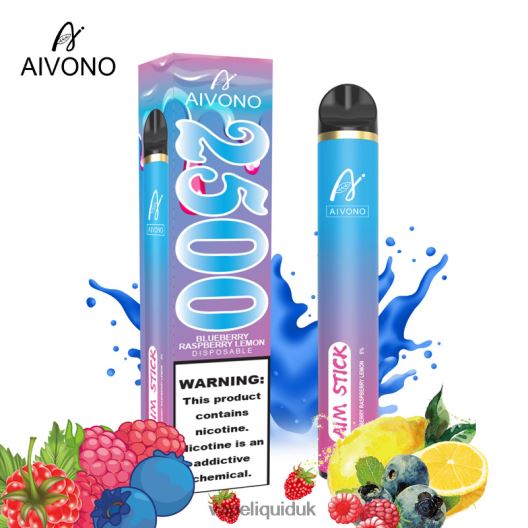 Vape Liquid - Aivono AIM STICK 2500 Blueberry Raspberry Lemon 00N8Z2154