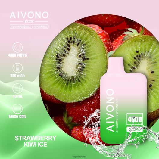 Vape UK - Aivono AIM BOXX 4000 Strawberry Kiwi Ice 00N8Z2229