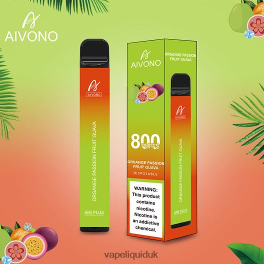 Vape UK - Aivono AIM PLUS 800 Orange Passion Fruit Guava 00N8Z2189