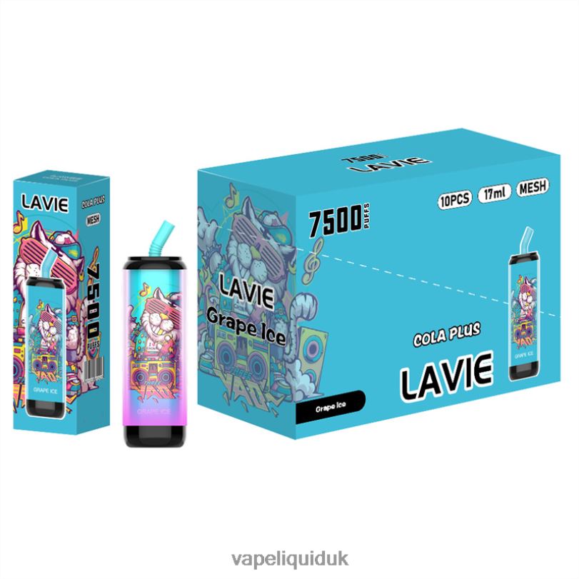 Vape Liquid - Grape Ice BLZFP254 LAVIE Cola Plus 7500 Puffs