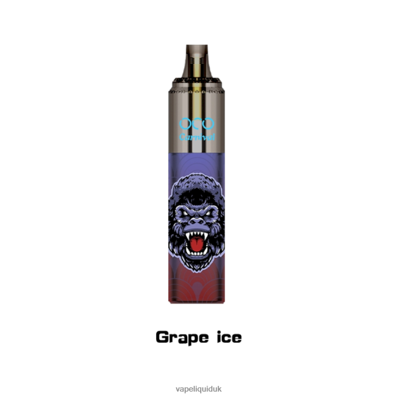 Vape Liquid - Grape Ice BLZFP350 LAVIE OCO Carnival 10000 Puffs