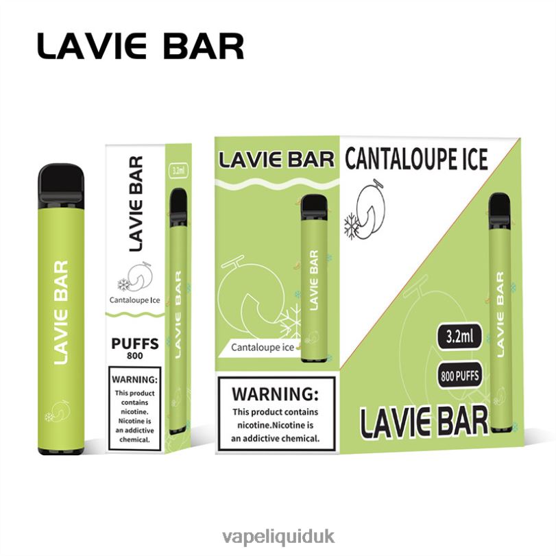 Vape UK - Cantaloupe Ice BLZFP317 LAVIE BAR 800 Puffs