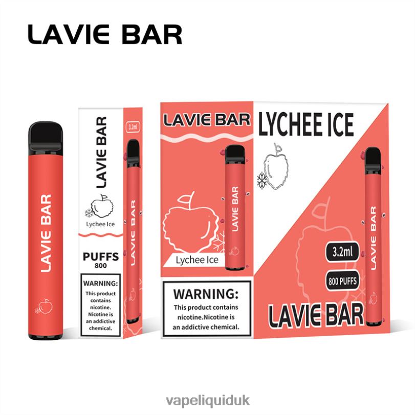 Vape UK - Lychee Ice BLZFP313 LAVIE BAR 800 Puffs