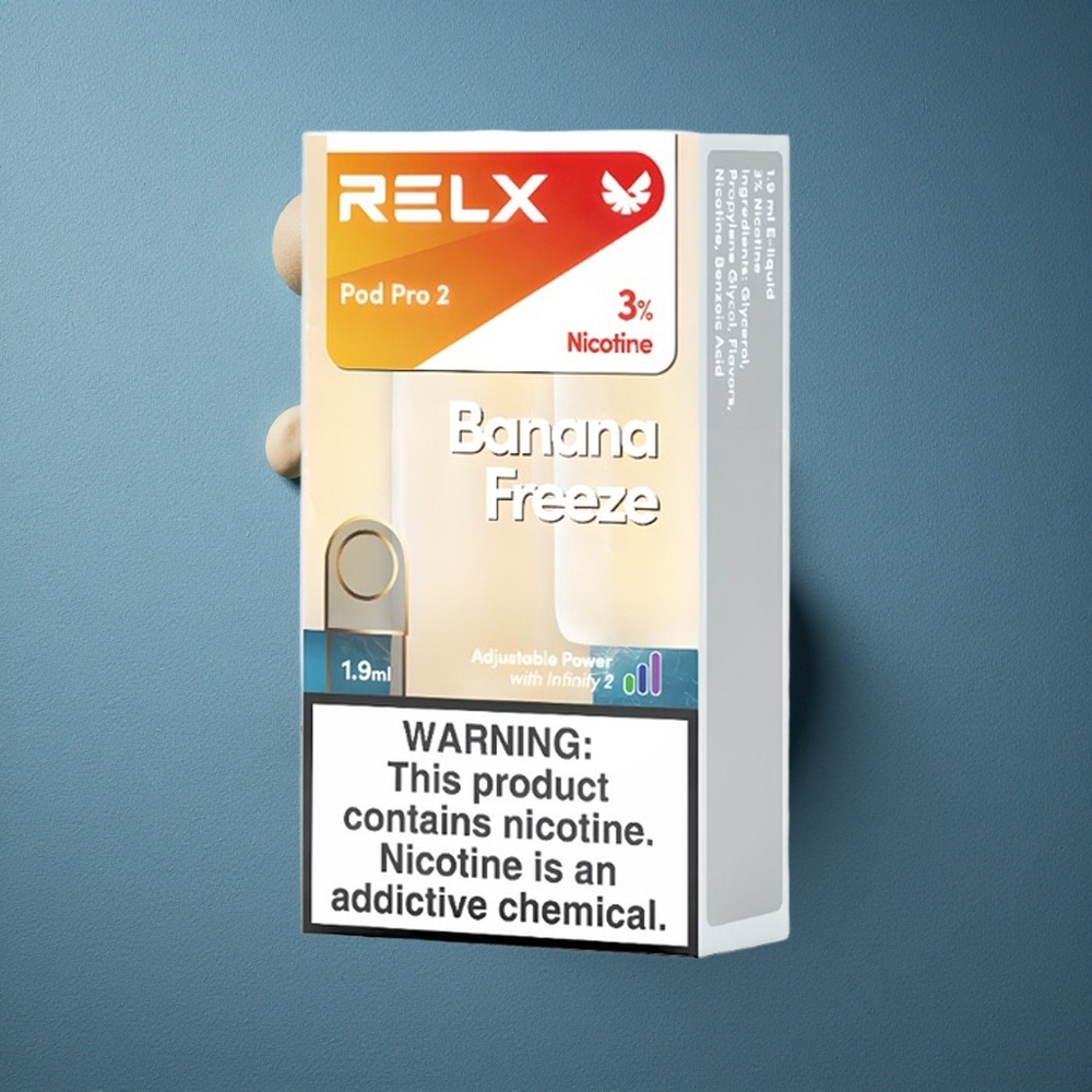 Banana Freeze Relx Pod Pro 2 Dual Port 3% Nicotine 600 Puffs