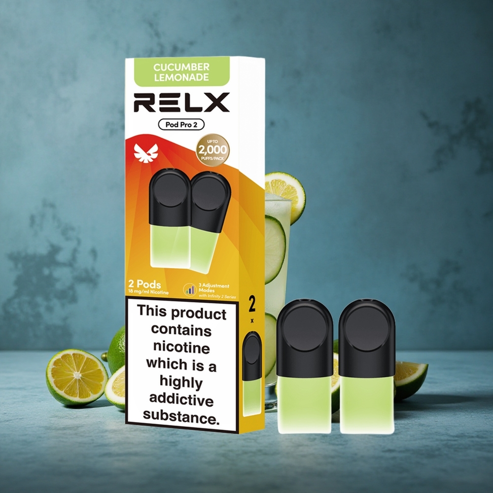 Cucumber Lemonade Relx Pod Pro 2 1.9ml Vape Capacity