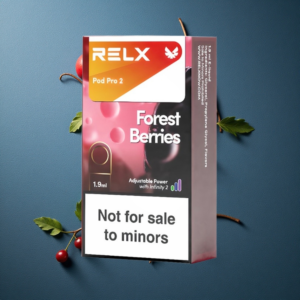 Forest Berries Relx Pod Pro 2 0% Nicotine 600 Puffs