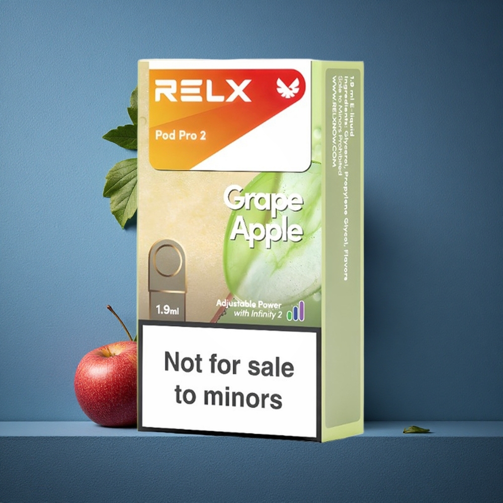 Grape Apple RELX Pod Pro 2 1.9ml Vape Capacity