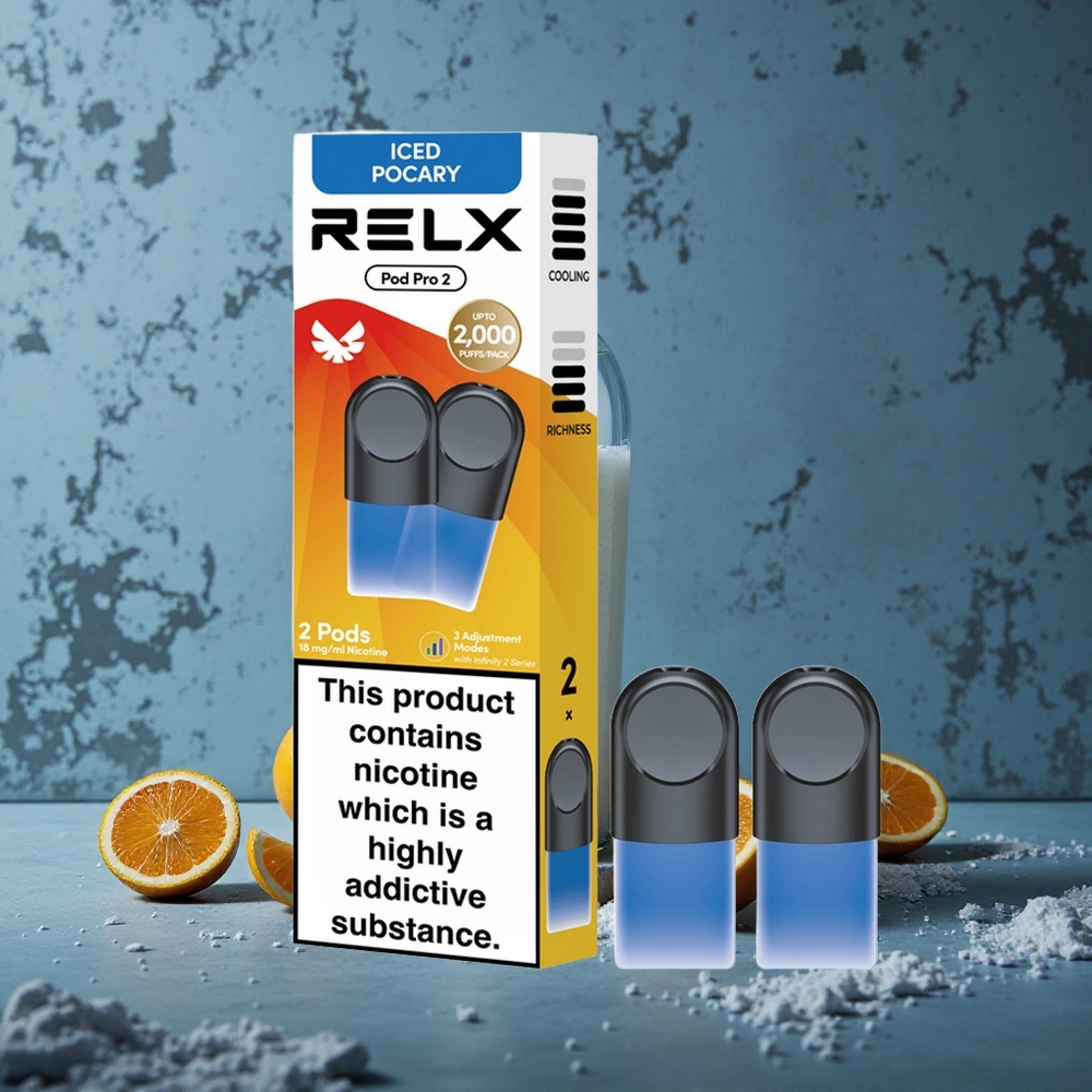 Iced Pocary Relx Pod Pro 2 1.9ml Vape Capacity