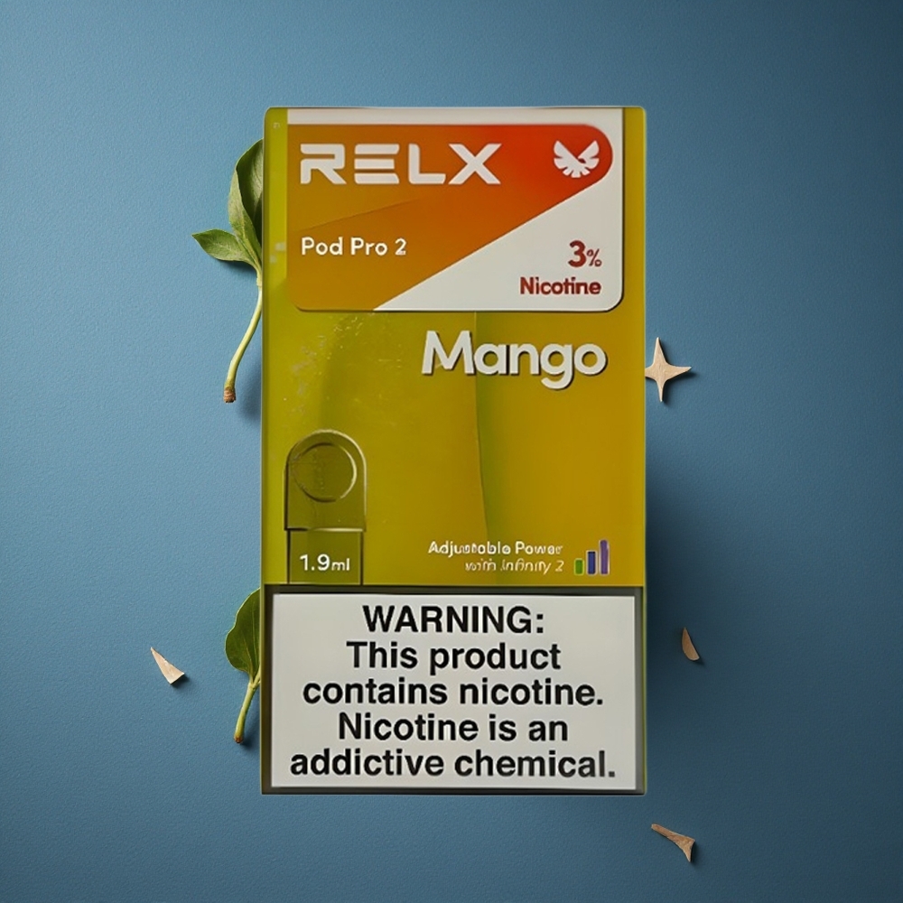 Mango Ice RELX Pod Pro 2 1.9ml Vape Capacity 3% Nicotine