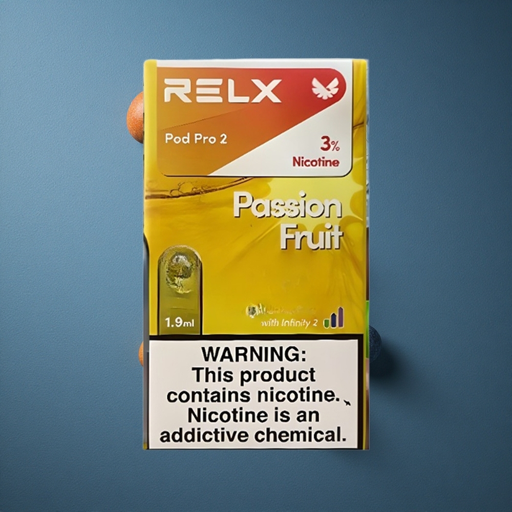 Passion Fruit RELX Pod Pro 2 1.9ml Vape Capacity 3%