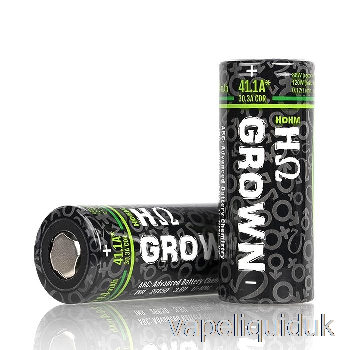 Hohm Tech GROWN 2 26650 4244mAh 30.3A Battery Grown2 - Single Battery Vape Juice