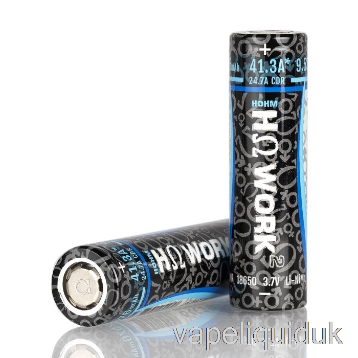 Hohm Tech WORK 2 18650 2547mAh 25.3A Battery Two Batteries Pack Vape Liquid