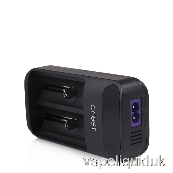 Efest LUSH Q2 2-Bay Intelligent LED Battery Charger Vape Liquid