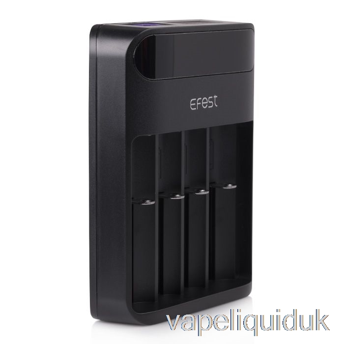 Efest LUSH Q4 4-Bay Intelligent LED Battery Charger Vape Liquid