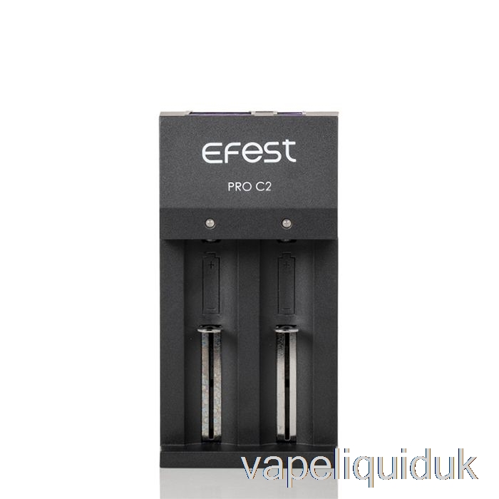 Efest PRO C2 2-Bay Smart Battery Charger Vape Liquid