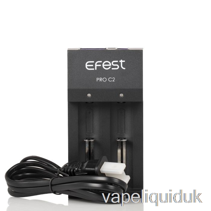 Efest PRO C2 2-Bay Smart Battery Charger Vape Liquid
