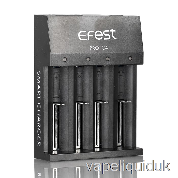 Efest PRO C4 4-Bay Smart Battery Charger Vape Juice
