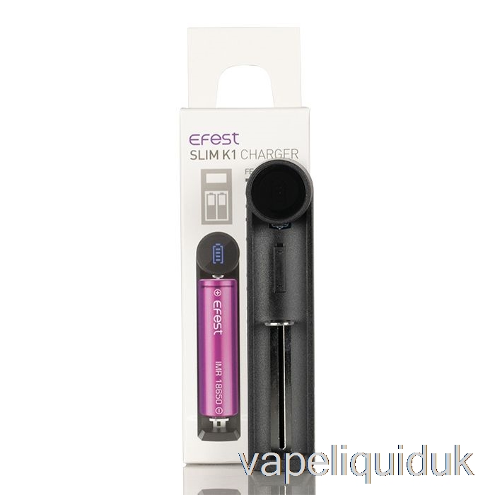 Efest SLIM K1 Single-Slot Battery Charger Vape Juice
