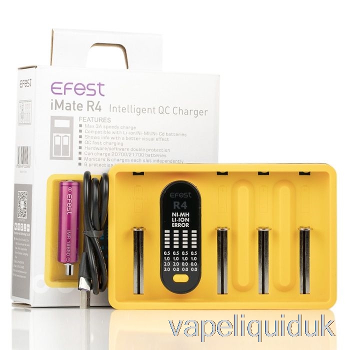 Efest iMATE R4 Intelligent QC Charger Vape Juice