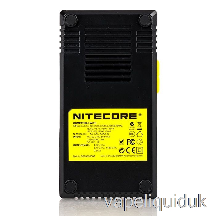 Nitecore D2 Battery Charger (2-Bay) Vape Liquid