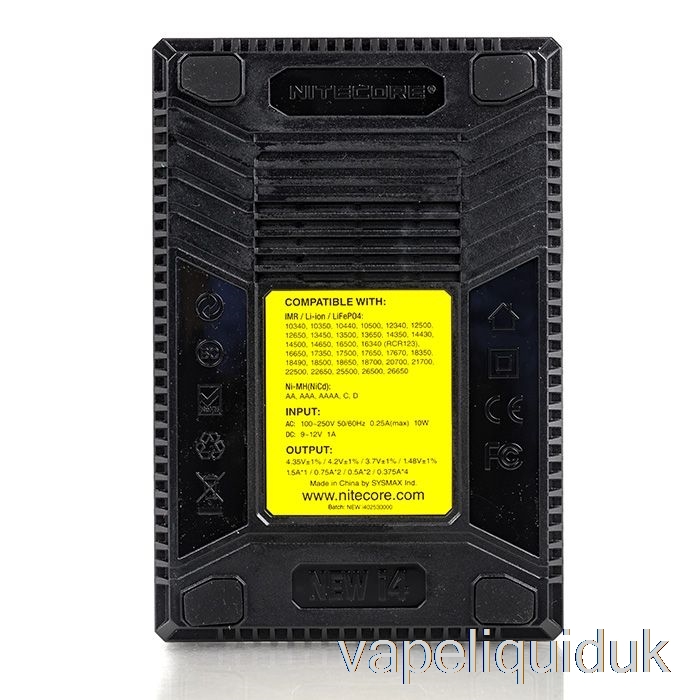 Nitecore i4 Battery Charger V2 (4-Bay) Vape Liquid
